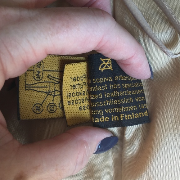 Vintage Suede Skirt SZ 10 Made in FINLAND - Picture 8 of 8